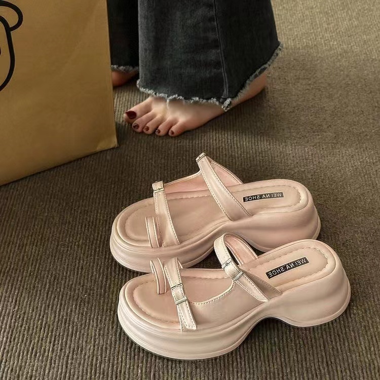 Dép lê nữ thời trang đế dày học sinh