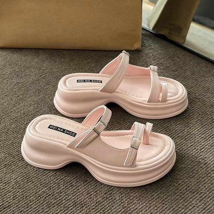 Dép lê nữ thời trang đế dày học sinh