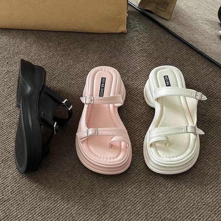 Dép lê nữ thời trang đế dày học sinh