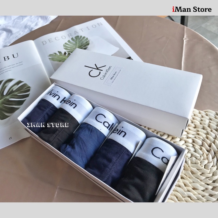 Combo Hộp 5 Quần Sịp Đùi Nam Thun Lanh, Quần Lót Nam Cao Cấp Mềm Mịn, Co Dãn Thấm Hút KLAY
