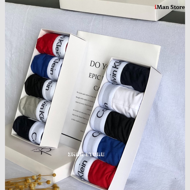 Combo Hộp 5 Quần Sịp Đùi Nam Thun Lanh, Quần Lót Nam Cao Cấp Mềm Mịn, Co Dãn Thấm Hút KLAY