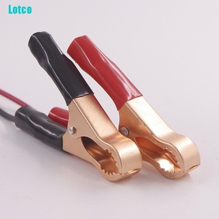 Lotco 2Pcs 30A Red + Black Crocodile Car Caravan Van Battery Test Lead Clips Best Clip