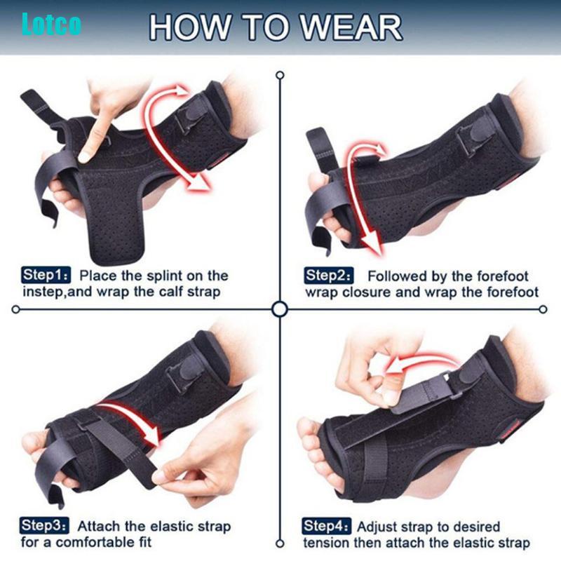 Lotco Adjustable Plantar Fasciitis Night Splint Foot Drop Orthosis Stabilizer Brace