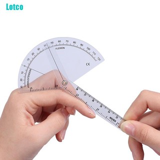 Lotco Medical Finger Goniometer Plastic Protractor 180 Degree Angle Ruler Finger Ruler