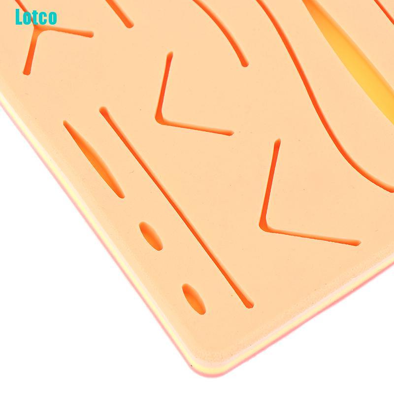 Lotco Medical Skin Suture Practice Silicone Pad Wound Simulated Surgical Training