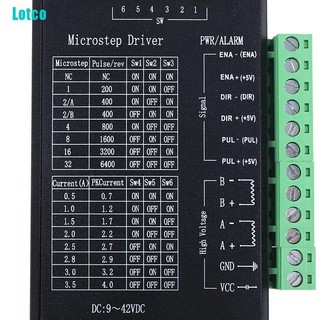 Lotco tb6600 stepper motor driver 4a 9~42v ttl 32 micro-step cnc 1 axis