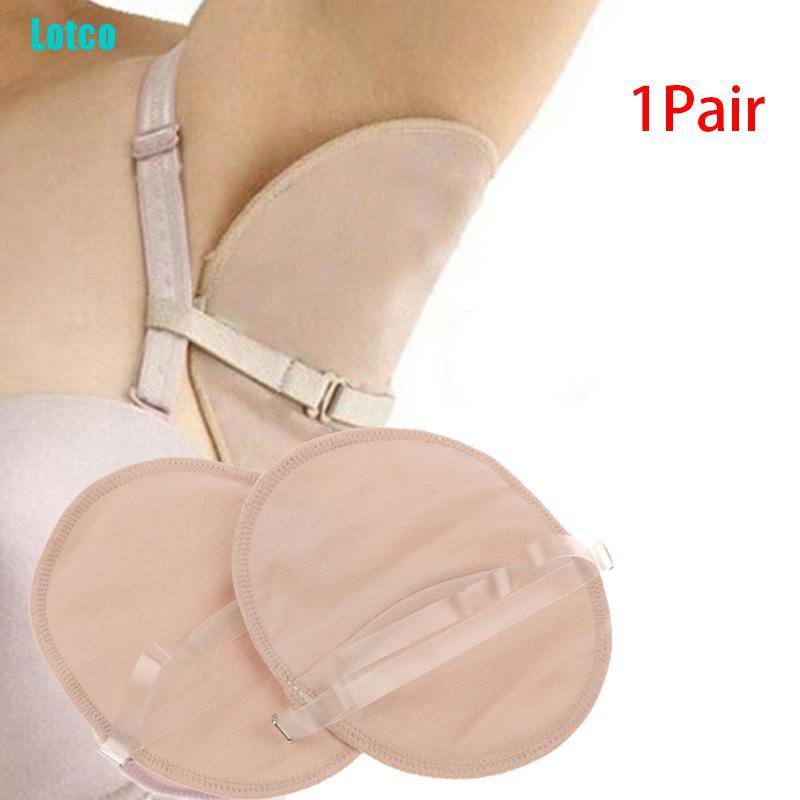 Lotco 1Pair Underarm Sweat Shield Pad Washable Armpit Absorbing Sweat Guards Strap