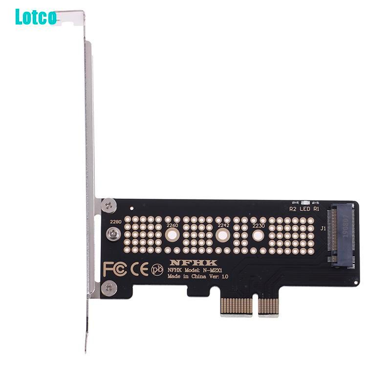 Lotco NVMe PCIe x4 x2 M.2 NGFF SSD to PCIe x1 converter card adapter PCIe x1 to M.2