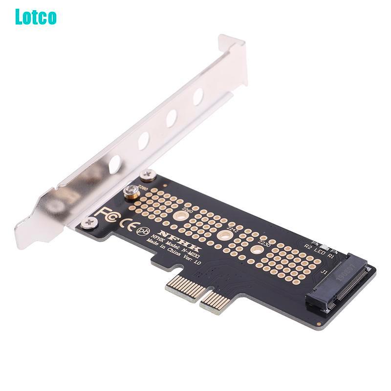 Lotco NVMe PCIe x4 x2 M.2 NGFF SSD to PCIe x1 converter card adapter PCIe x1 to M.2