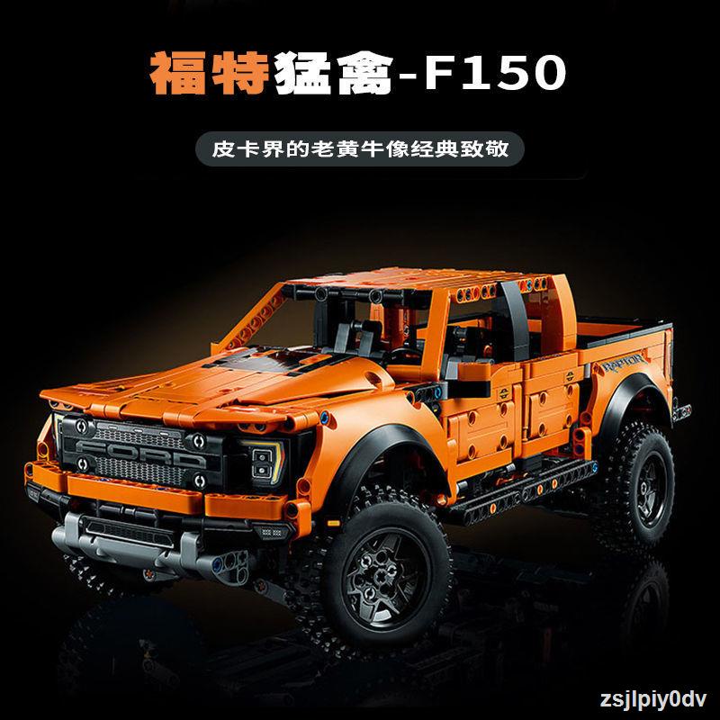 Tương thích với Lego các khối xây dựng Ford Raptor F150 bán tải off-road mô hình xe cơ khí nhóm đồ chơi lắp ráp cậu bé q