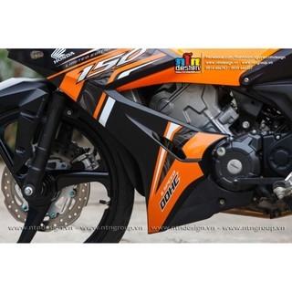 Bi Decal Tem rời mẫu mới 2023 cho Winner X cam đen