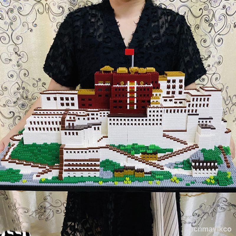 Tương thích với LEGO 10.000 khối xây dựng, quà tặng đồ chơi lắp ráp cậu bé Cung điện Potala khó và khổng lồ
