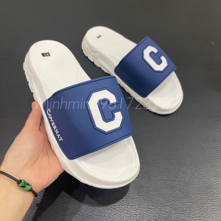 * !! Dép C.o.v.e.r.n.at. Nữ Nam Kiểu Dáng Quai Ngang Logo Chữ C Phong Cách Thời Trang Hàng Chuẩn Loại 1 !! *