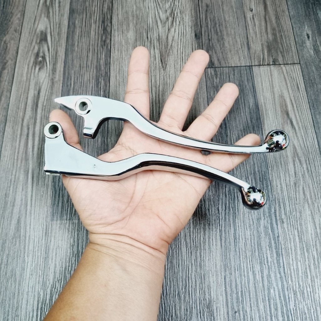 Bộ Tay Thắng, Tay Côn Zin Mạ Niken Sáng Bóng Gắn Cho Suzuki Raider Fi, Xăng Cơ