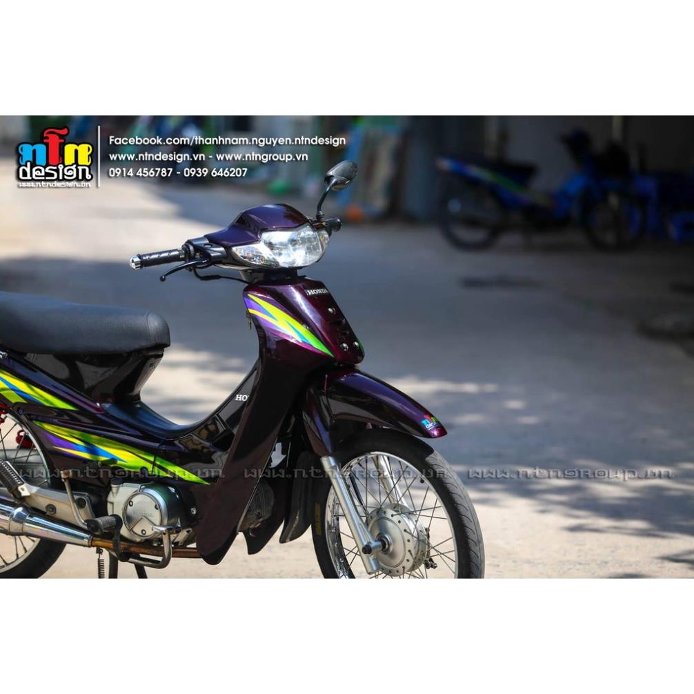 Bi Decal Tem Rời Dán Xe Wave Nhỏ 110 Mẫu Xanh Lá