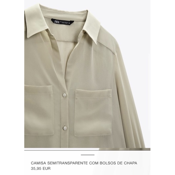 Áo sơ mi Zara size xs new tag 100%