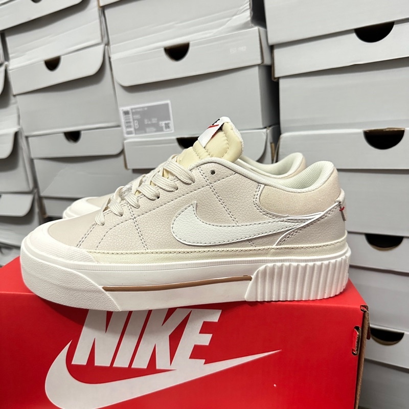 Giày sneaker N,IKE Court Legacy Lift Màu kem  Full bill box