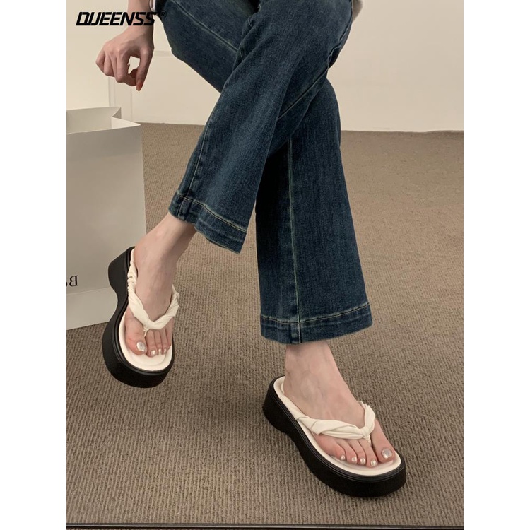 Dép Xỏ Ngón Đế Dày Thời Trang Mùa Hè 2023 Dành Cho Nữ