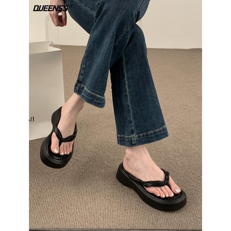 Dép Xỏ Ngón Đế Dày Thời Trang Mùa Hè 2023 Dành Cho Nữ