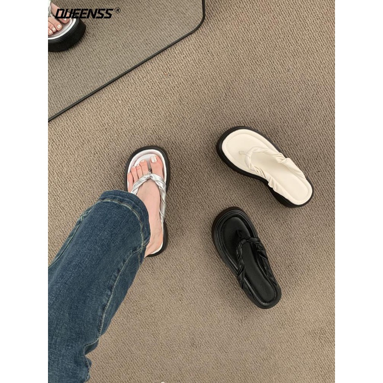 Dép Xỏ Ngón Đế Dày Thời Trang Mùa Hè 2023 Dành Cho Nữ