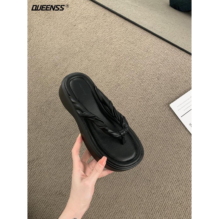 Dép Xỏ Ngón Đế Dày Thời Trang Mùa Hè 2023 Dành Cho Nữ