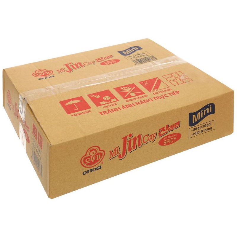 Thùng 30 gói mì Jin cây 80g
