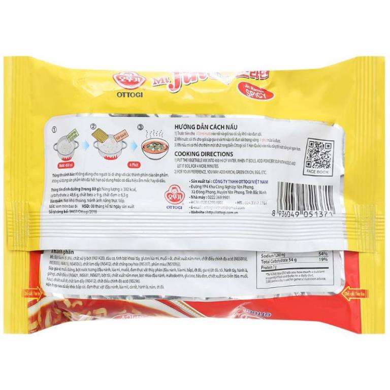 Thùng 30 gói mì Jin cây 80g