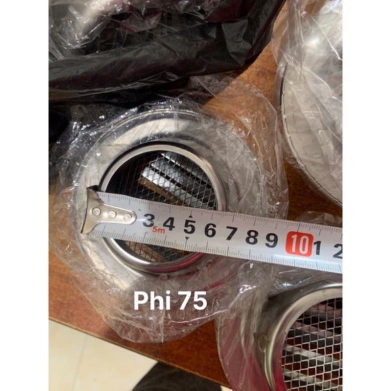 Chụp thông hơi inox phi 75 90 110