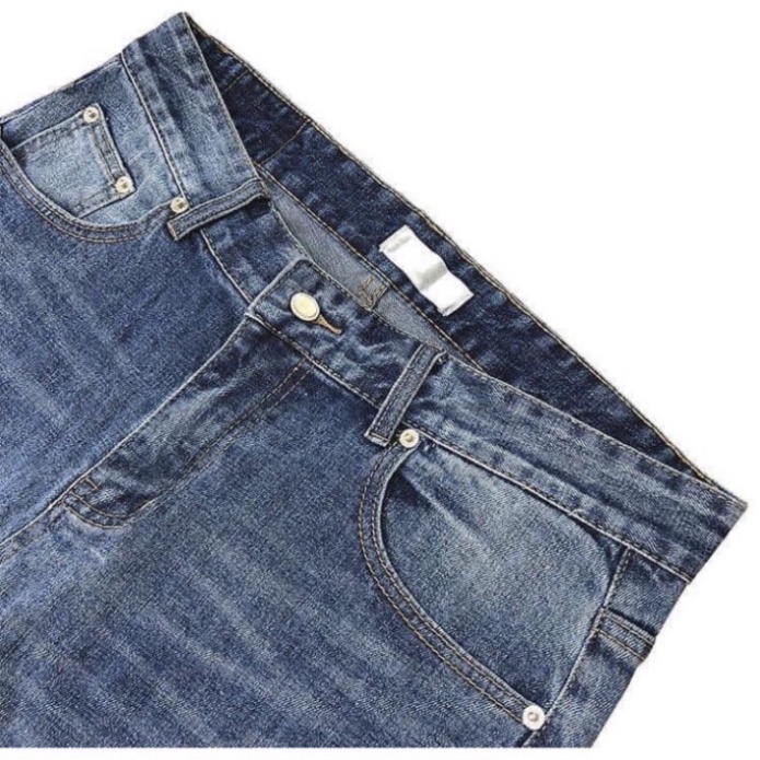 Quần Jean Xanh Đậm From Dáng Ôm Nhẹ siêu phẩm - trẻ trung trang điểm - Chất Bò bền chắc Mẫu 8550 a256 a32 a | BigBuy360 - bigbuy360.vn