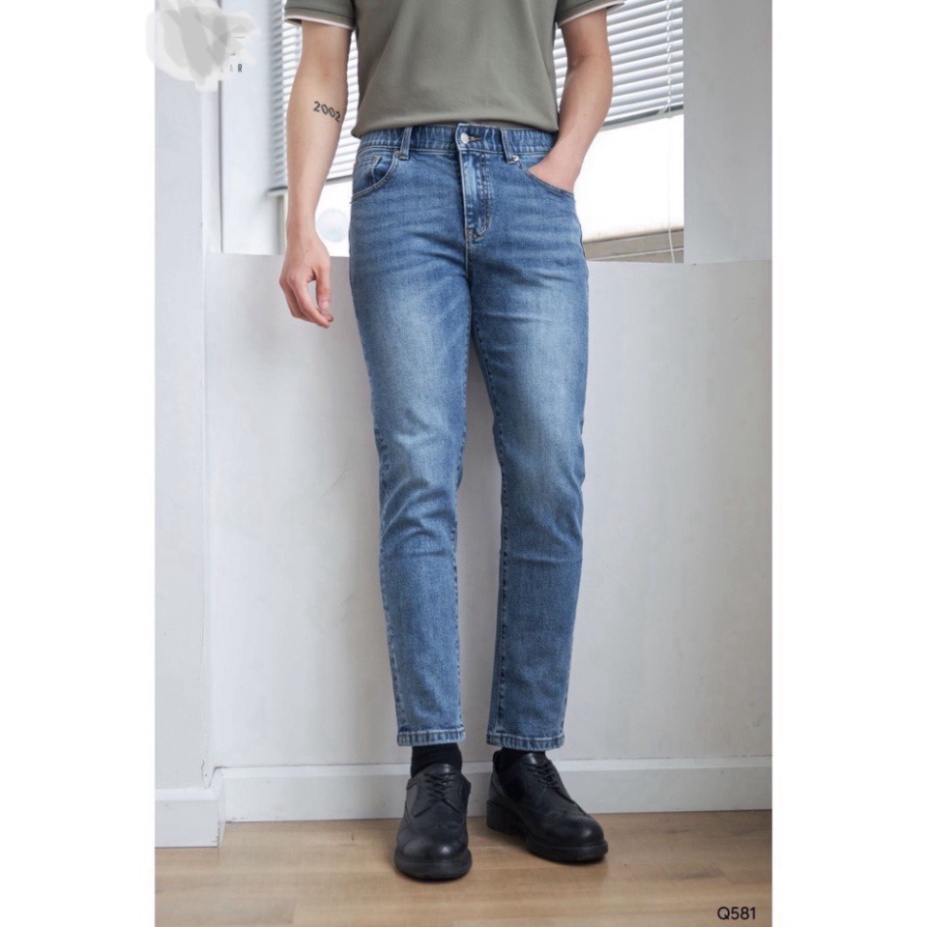 Quần Jean Dài Nam Xanh Rách Chất Bò vững bền cao cấp From Dáng Skinny đẹp tuyệt vời  a256 a32 a124