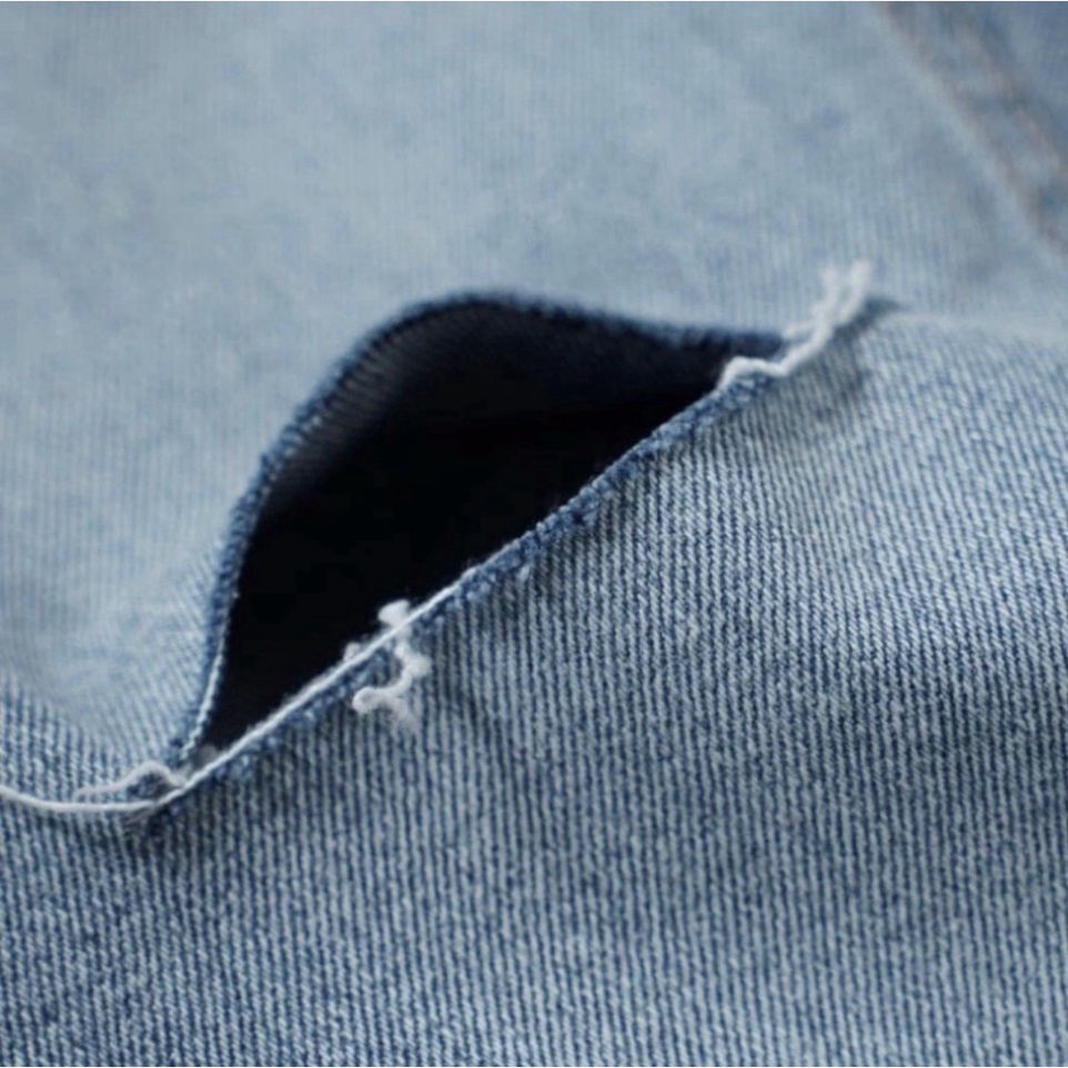 Quần Skinny Jean Nam  Rách Gối Chất Bò blue color lá cây kéo dài bền vững tư thế make up Trẻ mẫu 8998 a256 a32 a124