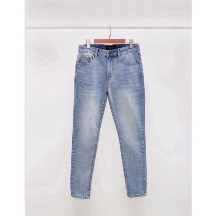 Quần Jean Nam màu xanh da trời da trời co và giãn Ôm From Tôn Dáng Chuẩn, quần bò Nam make up cao cấp a32 a124 | BigBuy360 - bigbuy360.vn