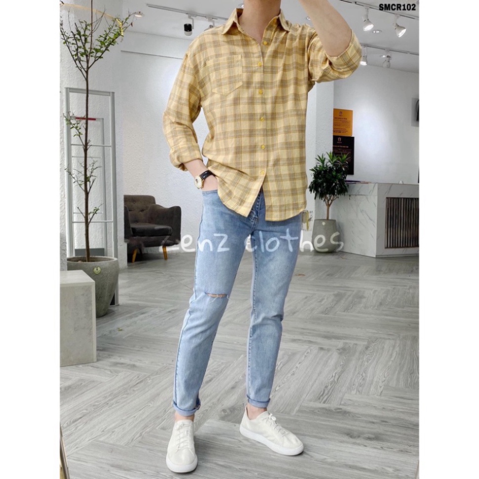 Quần Skinny Bò Jean Nam giãn nở 4D , greed color da trời Rách Gối Dáng Ôm Chất Vải thời thượng a256 a32 a124 | BigBuy360 - bigbuy360.vn