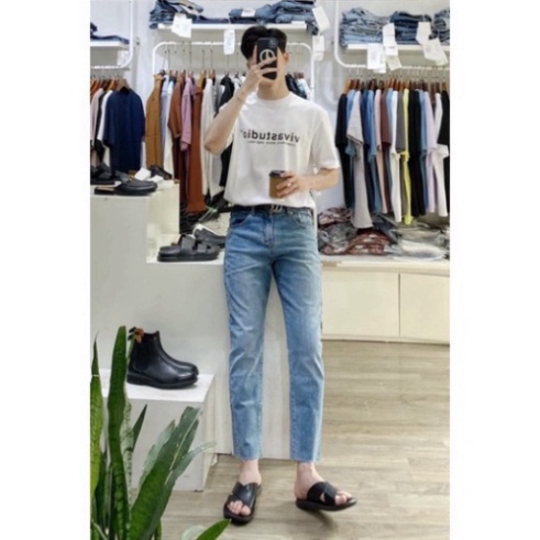 Quần Skinny Jean Nam Rách Gấu greed color lá cây tư thế korea ,Chất Vải Denmi tuyệt đẹp mẫu 897Đ a256 a32 a124 | BigBuy360 - bigbuy360.vn
