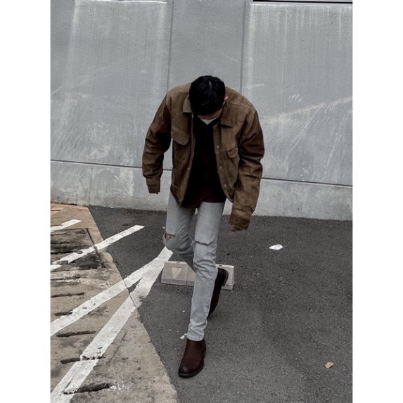 QUẦN JEANS NAM SKINNY XÁM TRO RÁCH GỐI TALURETRO a124 | BigBuy360 - bigbuy360.vn