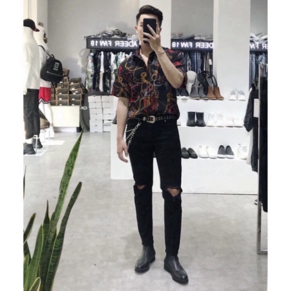 Quần Jean Dài Nam ,Chất Bò Nam Rách Gối T cao cấp tư thế From Dáng trẻ trung korea a256 a32 a124 | BigBuy360 - bigbuy360.vn