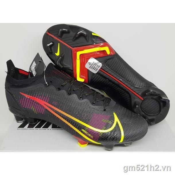 Giày Đá Banh Kasut Bola Sepak Mercurial 14 Elite Màu Vàng Đen Cổ Thấp Chống Thấm Nước Cho Nam Và Nữ