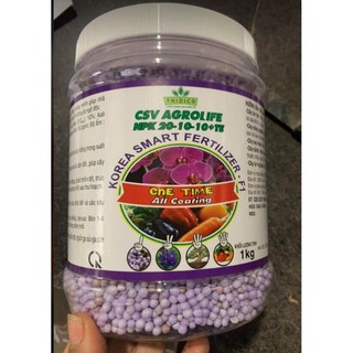 Phân thông minh tan chậm hàn quốc 20-10-10 hũ 1kg