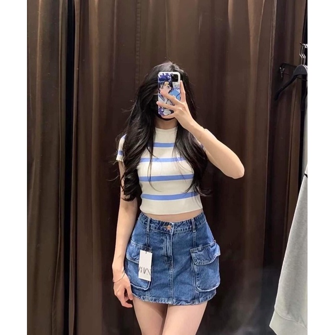 Áo croptop Zara Authentic