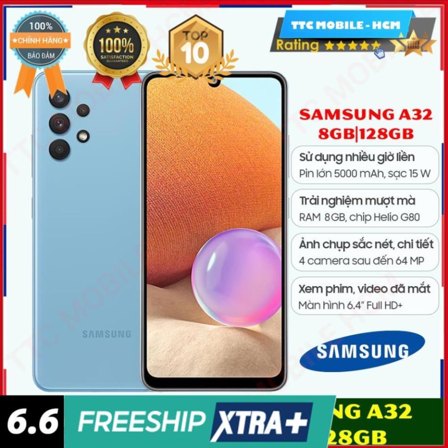 Điện thoại Samsung Galaxy A32 8GB/128GB NGUYÊN SEAL Chính hãng SSVN | BigBuy360 - bigbuy360.vn