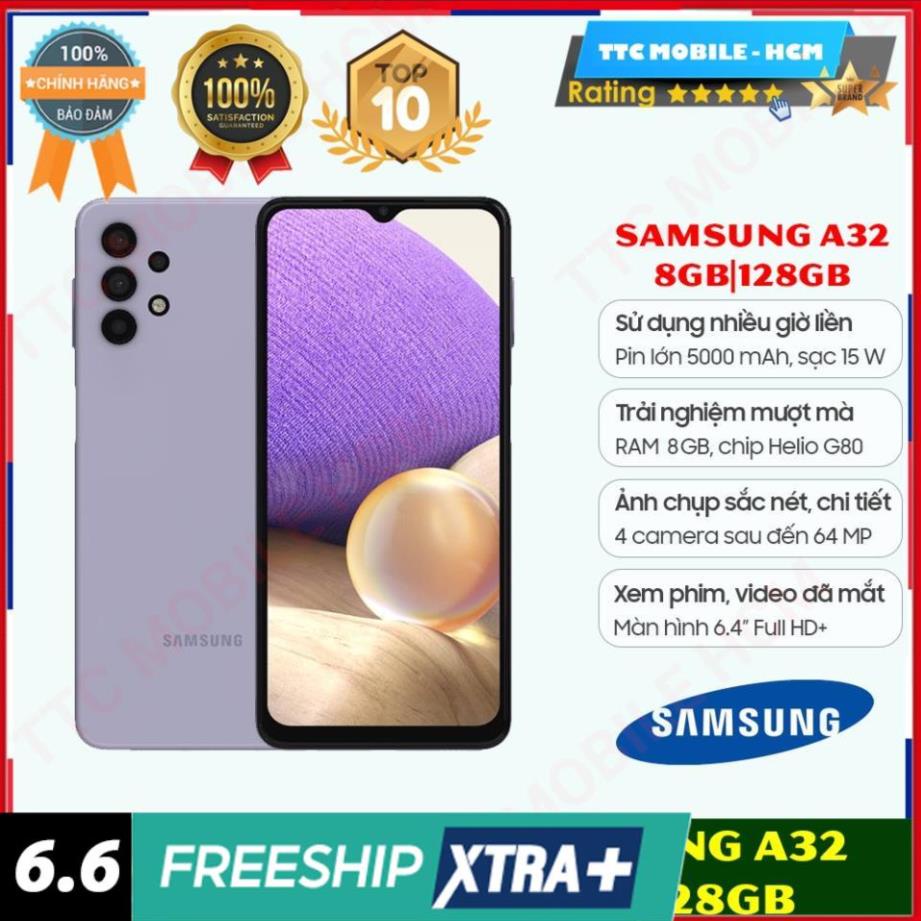 Điện thoại Samsung Galaxy A32 8GB/128GB NGUYÊN SEAL Chính hãng SSVN | BigBuy360 - bigbuy360.vn