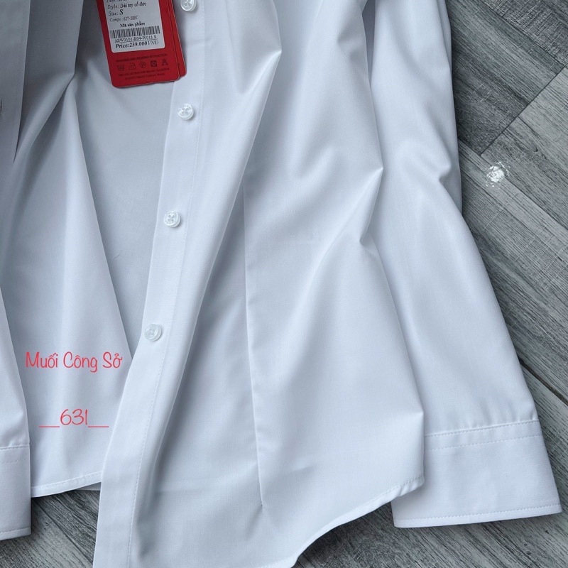 Sơ mi nữ trắng cao cấp THÁI HÒA mã 2022 2011 fom dáng đứng sang chảnh