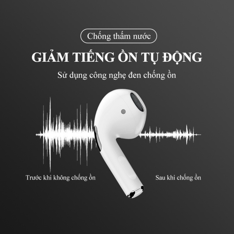 Tai nghe bluetooth không dây Aip3  cao cấp đầy đủ chức năng cảm ứng đa điểm,xuyên âm,chống ồn,định vị,đổi tên PUKASO