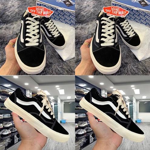 Giày Vans Vault Old Skool Bản Cao Cấp, Giày Vans Đen Vạch Trắng Basic,Đủ Size Nam Nữ Full Box Bill