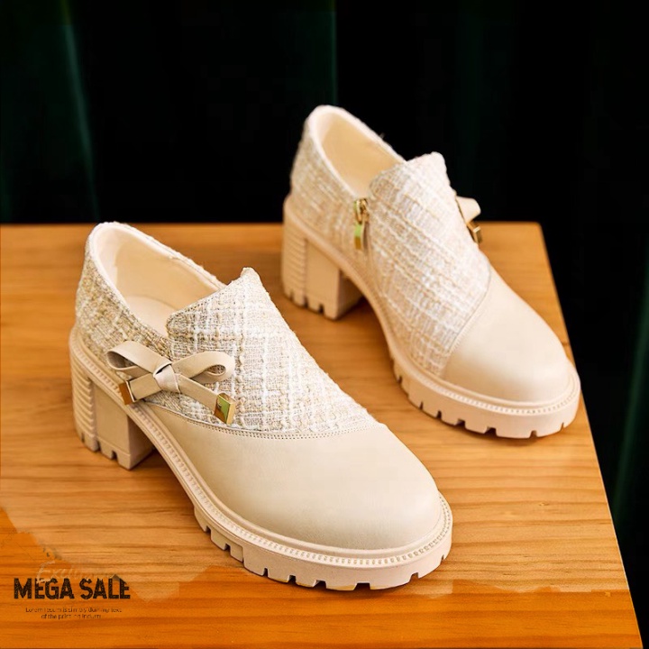 𝗧𝗵𝗲 𝗠𝗮𝗻 𝗟𝘂𝘅𝘂𝗿𝘆 ✔️ Giày bốt nữ học sinh nơ da kẻ Dạ Vũ đơn giản nhẹ nhàng công sở mẫu mới hottrend thời trang