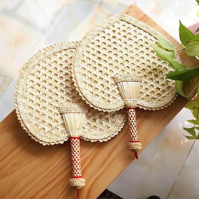 Xiaoxiang Pufan Quạt Rơm Dệt Tay Chống Muỗi Phong Cách Cổ Điển Dành Cho Gia Đình