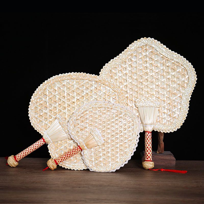 Xiaoxiang Pufan Quạt Rơm Dệt Tay Chống Muỗi Phong Cách Cổ Điển Dành Cho Gia Đình