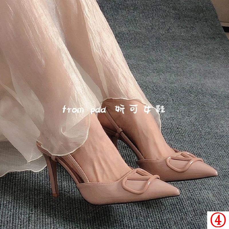 Giày Cao Gót Mũi Nhọn Màu Nude Gợi Cảm Phong Cách Mới 2023