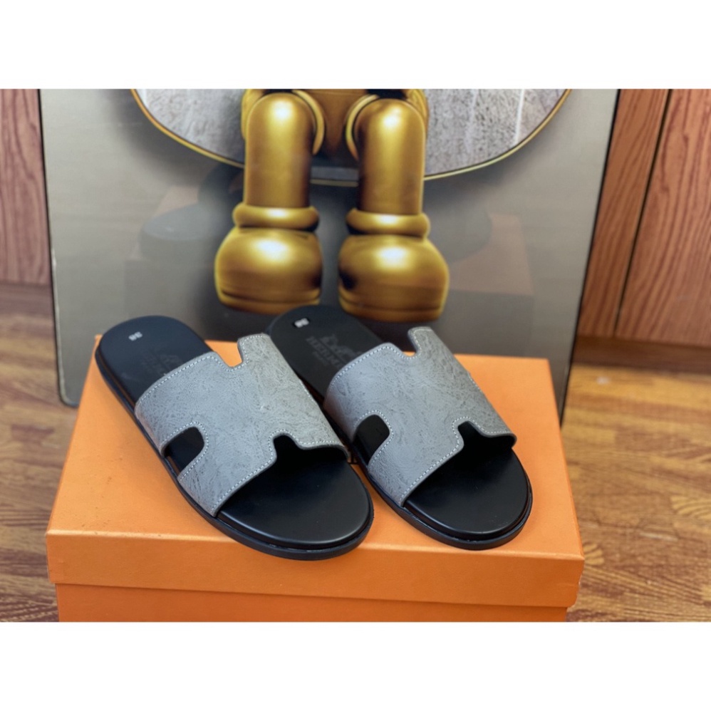 Dép Hm Nam Hàng Cao Cấp Dép Quai Ngang Hm Da Sịn Đế Cao Su Chống Trơn Trợt Hàng HOT trend 2022