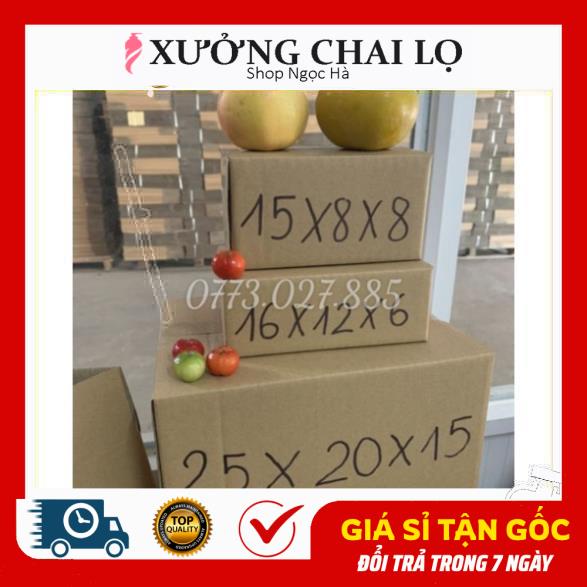 [15x8x8] Thùng Hộp Carton Đóng Gói Hàng ,Xưởng Chai Lọ